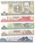 Cuba , 1 Peso, 3 Pesos, 5 Pesos, 10 Pesos and 20 Pesos, 2004/2014, UNC, (Total 5 banknotes)
Estimate: 20-40 USD