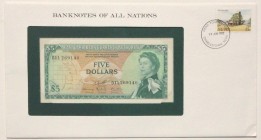 East Caribbean States, 5 Dollars, 1965, UNC, p14h, FOLDER
Banknotes of all nations, Serial Number: D11269140
Estimate: 50-100 USD