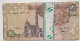 Egypt, 1 Pound, 2016, UNC, p50, BUNDLE
100 consecutive banknotes
Estimate: 20-40 USD