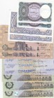 Egypt, Total 12 banknotes
1 Pound(2), 2016, UNC, p70; 25 Piastres(3), 1985/2007, UNC, p57; 50 Piastres(3), 1985/94, UNC, p58; 5 Piastres(2), 1940, UN...