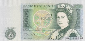 Great Britain, 1 Pound, 1981/1984, UNC, p377b
Queen Elizabeth II. Portrait, Serial Number: DU62 635538
Estimate: 10-20 USD