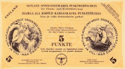 Estonia, 5 Punkte, 1943, UNC, pS03c
Estimate: 50-100 USD
