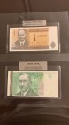 Estonia, Total 2 banknotes with sheets
1 Kroon, 1992, UNC, p69a; 25 Krooni, 2007, UNC, p87, Serial Number: AD0045807, CU 723802
Estimate: 10-20 USD
