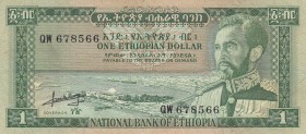 Ethiopia, 1 Dollar, VF, p25
 Serial Number: QW 678566
Estimate: 15-30 USD