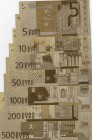Fantasy Banknotes, UNC, total 7 banknot
Golden plastic material fantasy banknotes
Estimate: 15-30 USD