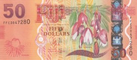 Fiji, 50 Dollars, 2013, UNC, p118
 Serial Number: FFC3047280
Estimate: 40-80 USD