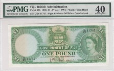 Fiji, 1 Pound, 1965, XF, p53h
PMG 40, Serial Number: C/20 41747
Estimate: 125-250 USD