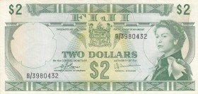 Fiji, 2 Dollars, 1974, VF, p72c
There are slit at the bordure level , Serial Number: B/3980432
Estimate: 30-60 USD