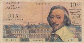 France, 20 Nouveaux Francs, 1962, VF, p142a
There are pinholes, Serial Number: 0523391493
Estimate: 30-60 USD