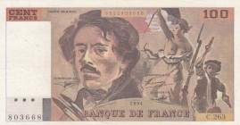 France, 100 Francs, 1994, XF, p154h
Pressed, Serial Number: C.263.803668
Estimate: 25-50 USD
