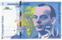 France, 50 Francs, 1994, UNC, p157Ac
 Serial Number: L019866177
Estimate: 20-40 USD