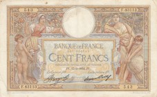 France, 100 Francs, 1934, VF, p78c
There are pinholes, Serial Number: F.43113 543
Estimate: 15-30 USD
