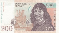 France, 200 Francs, 2015, XF, 
Non-valiable, rare banknote, Serial Number: U.128 000028
Estimate: 15-30 USD