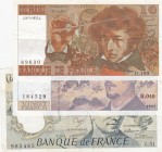 France, 10 Francs, 20 Francs and 50 Francs, 1975/1988, XF, (Total 3 banknotes)
Estimate: 25-50 USD