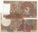 France, Total 2 banknotes
10 Francs, 1971, FINE, p147c, pinholes; 10 Francs, 1977, VF, p150c, stain
Estimate: 15-30 USD