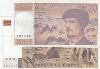 France, Total 2 banknotes
20 Francs, 1997, XF, p151i; 100 Francs, 1993, XF, p154g, Serial Number: 435419, 137715
Estimate: 15-30 USD