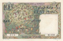 French Somaliland, 100 Francs, 1952, UNC, p26
Djibouti, Cote Française Des Somalis, pressed, Serial Number: M.159.916
Estimate: 200-400 USD