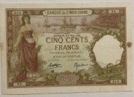 French Somaliland, 500 Francs, 1938, XF, p9b
Estimate: 1500-3000 USD