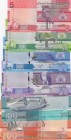Gambia, 5, 10, 20, 50, 100, 200 Dalasis, 2019, UNC, p37, p38, p39, p40, p41, p42, Total 6 banknotes
 Serial Number: A1114080, A0182446, A0158496, A12...