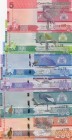 Gambia, 5-10-20-50-100-200 Dalasis, 2019, UNC, p-New, Total 6 banknotes
 Serial Number: A1114100, A0182428, A0158478, A127278, A3055878, A0146770
Es...