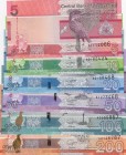 Gambia, 5-10-20-50-100-200 Dalasis, 2019, UNC, p-New, Total 6 banknotes
 Serial Number: A1114066,A0182424,A0158468,A1273468,A3055867,A0146787
Estima...