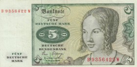 Germany, 5 Mark, 1980, XF, p30b
 Serial Number: B9356422W
Estimate: 15-30 USD