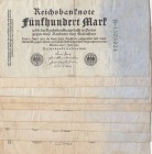 Germany, 500 Mark, 1922, FINE, p74, Total 9 banknotes
Estimate: 20-40 USD