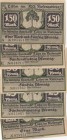 Germany, 25 Pfennig, 50 Pfennig, 75 Pfennig, 1 Mark, 1.5 Mark, UNC, Notgeld, Total 5 banknotes
Riesengebirge
Estimate: 10-20 USD