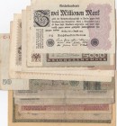 Germany, FINE to XF, Total 15 banknotes
20 Mark(4),1914; 20 Mark,1918; 20 Mark,1918;50 Mark(2),1914; 50 Marki1933; 500 Mark(2),1924; 1.000 Mark,1922;...