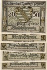 Germany, Total 5 banknotes
Notgeld, 50 Pfennig(5), 1921, UNC
Estimate: 15-30 USD