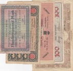 Germany, Total 5 banknotes
100.000 Mark, 1923, VF; 10 Milyon Mark, 1923, FINE; 100 Mark, 1922, FINE; 10.000 Mark, 1923, FINE; 5.000 Mark, 1923, FINE...