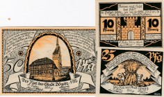 Germany, 10 Pfennig, 25 Pfennig, 50 Pfennig, 1922, Different conditions between UNC and UNC(-), Notgeld, Total 3 banknotes
Dömitz
Estimate: 10-20 US...