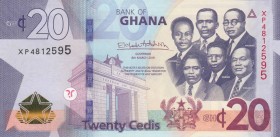 Ghana, 20 Cedis, 2019, UNC, pNew
 Serial Number: XP4812595
Estimate: 10-20 USD