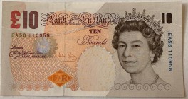 Great Britain, 10 Pounds, 2004, UNC, p389c
Queen Elizabeth II. Portrait, Serial Number: EA56110958
Estimate: 20-40 USD