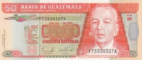 Guatemala, 50 Quetzales, 2006, UNC, p113a
 Serial Number: F73530327A
Estimate: 10-20 USD
