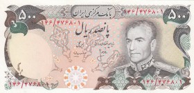 Iran, 500 Rials, 1974/1979, UNC, p14b
Shah Pahlavi portrait
Estimate: 25-50 USD