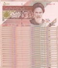 Iran, 5.000 Rials, 2013, UNC, p152 , Total 25 banknotes
(consecutive serial numbers)
Estimate: 15-30 USD