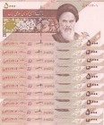Iran, 5000 Rials, 2013, UNC, p152, total 10 banknotes
Consecutive serial number banknotes, Serial Number: 711201-02-03-04-05-06-07-08-09-10
Estimate...