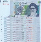 Iran, 20.000 Rials, 2014, UNC, p153, Total 11 banknotes
Estimate: 25-50 USD