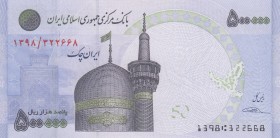 Iran, 500.000 Rials, 2014, UNC, p154
 Serial Number: 1398/322668
Estimate: 15-30 USD