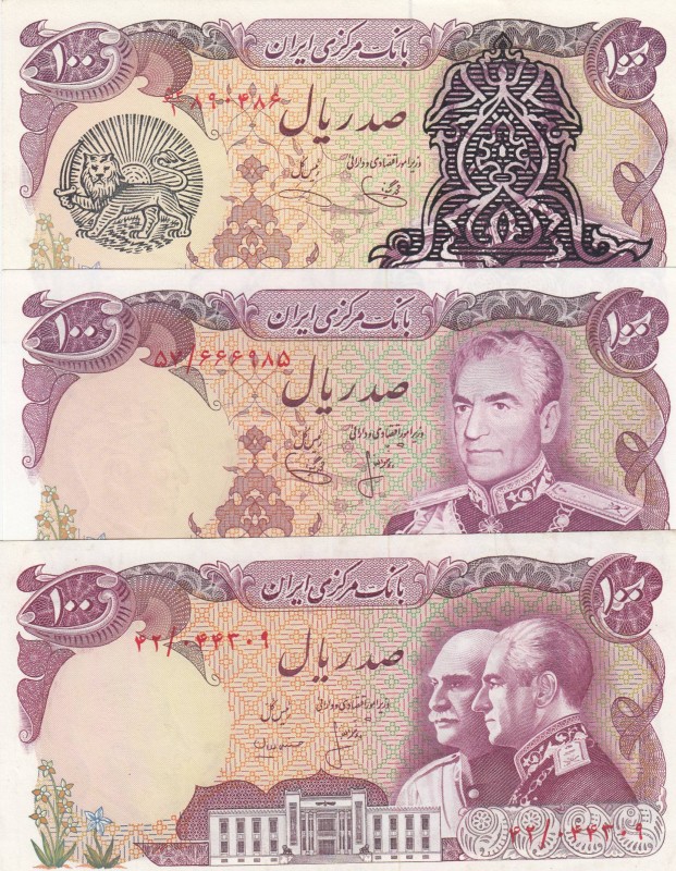 Iran, 100 Rials , AUNC, (Total 3 banknotes)
3 different Iranian 100 Rials
Esti...