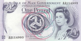 Isle of Man, 1 Pound, 2009, UNC, p40c
Queen Elizabeth II portrait, Serial Number: AA114993
Estimate: 10-20 USD
