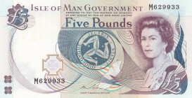 Isle of Man, 5 Pounds, 1983, UNC, p41
Queen Elizabeth II. Portrait, Serial Number: M629933
Estimate: 20-40 USD