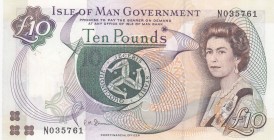 Isle of Man, 10 Pounds, 1998, UNC, p44b
Queen Elizabeth II. Portrait, Serial Number: N035761
Estimate: 20-40 USD