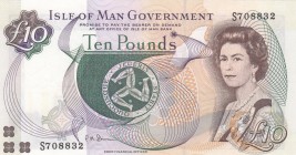 Isle of Man, 10 Pounds, 2007, UNC, p46a
Queen Elizabeth II. portrait, Serial Number: S708832
Estimate: 20-40 USD