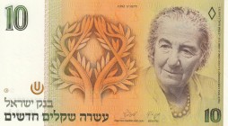 Israel, 10 New sheqalim, 1992, UNC, p53c
(1992/5752), Serial Number: 972648216
Estimate: 15-30 USD