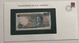 Jersey , 1 Pound, 1976, UNC, p11, FOLDER
Queen Elizabeth II portrait, Serial Number: HB660134
Estimate: 15-30 USD