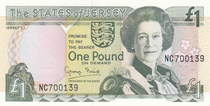 Saint Helena, 1 Pound, 2000, UNC, p26a
Queen Elizabeth II. Portrait, Serial Num...