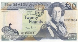 Saint Helena, 20 Pounds, 2000, UNC (-), p29a
Queen Elizabeth II. Portrait, Serial Number: QC999684
Estimate: 40-80 USD
