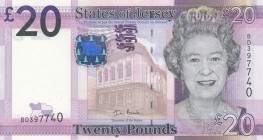 Saint Helena, 20 Pounds, 2010, UNC, p35a
Queen Elizabeth II. Portrait, Serial Number: BD397740
Estimate: 40-80 USD